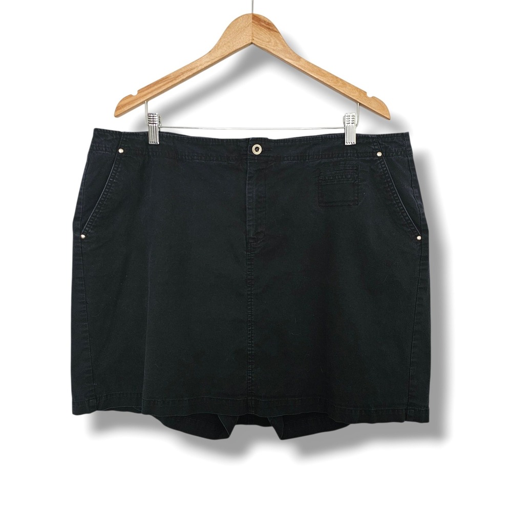 Dockers Skort 20W Navy Blue Cotton Stretch Casual Active Mini Skirt Preppy‎ Gorp